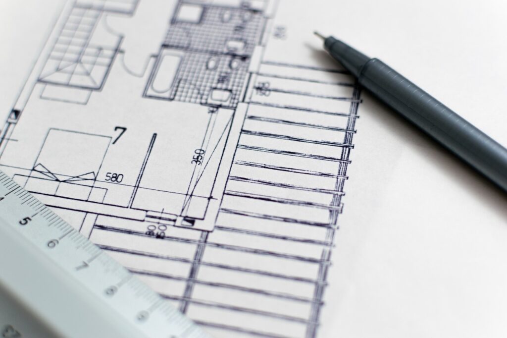 architecture blueprint floor plan 1857175